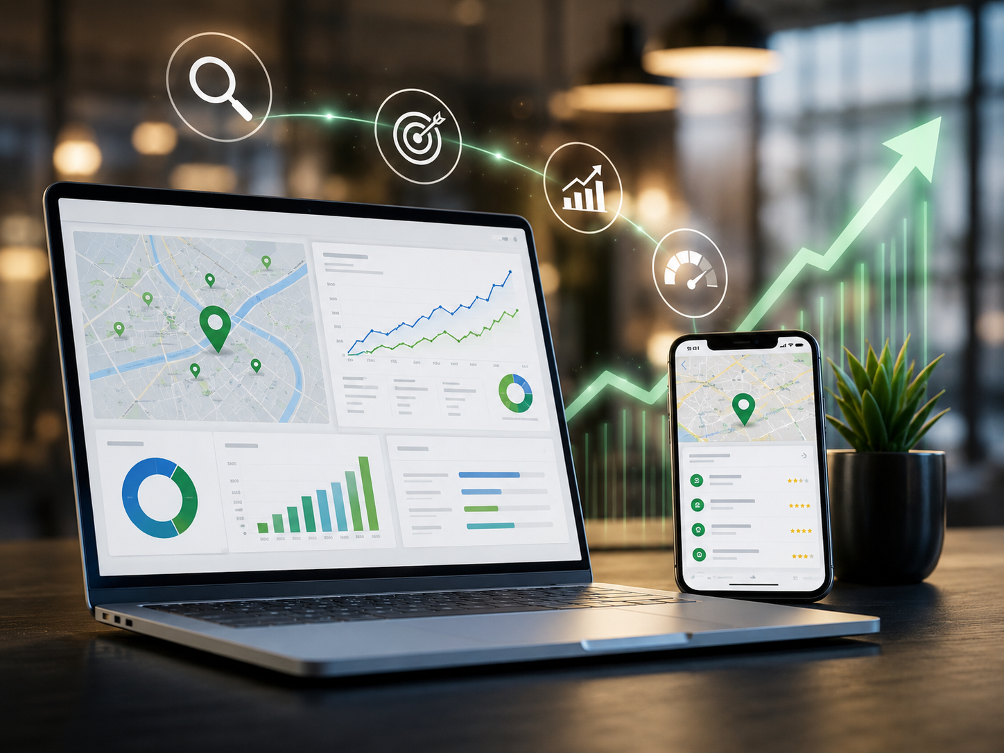 Система локального SEO: Google Business Profile, сайт, отзывы, данные и измерение обращений